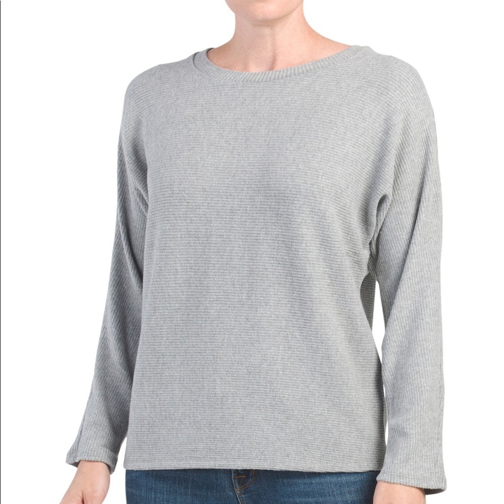 CG SPORT Crew Neck Dolman Long Sleeve Top -New L